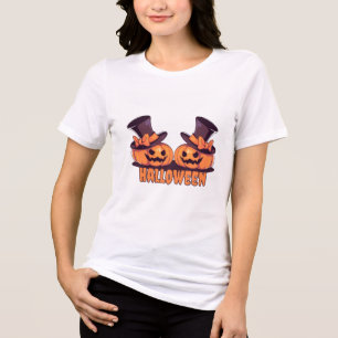 Halloween Pompoen Dames T-Shirt