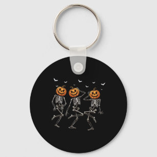 Halloween pompoen dansen skelet kostuum vrouwen M Sleutelhanger