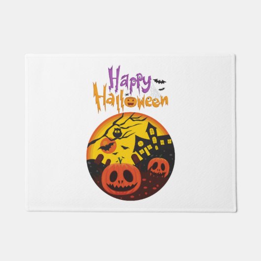 Halloween pompoen deurmat (Voorkant)