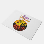 Halloween pompoen deurmat (Schuin)