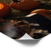 Halloween pompoen dorp perfect poster (Hoek)