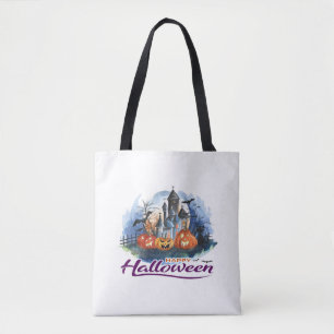 Halloween pompoen draagtas