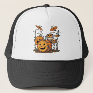 Halloween Pompoen Drumstel Trucker Pet