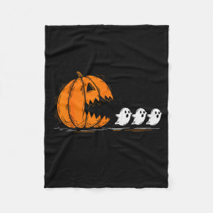 Halloween Pompoen Eet Geesten Grappige Soky Kostuu Fleece Deken