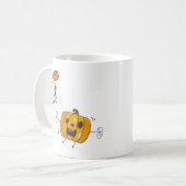 Halloween Pompoen en Geest Boo Mok (Voorkant links)