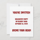 Halloween pompoen en heks Pet Kaart (Achterkant)