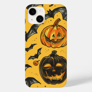 Halloween pompoen en vleermuizen patroon Herfst Case-Mate iPhone 14 Hoesje