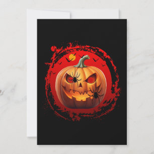 halloween pompoen enge spinnen vleermuizen kaart