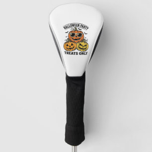 Halloween Pompoen Feest Vintage Jack O Lantern T-S Golfheadcover