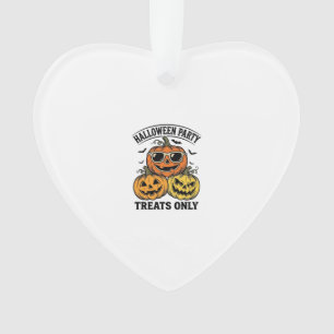 Halloween Pompoen Feest Vintage Jack O Lantern T-S Ornament