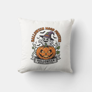 Halloween Pompoen Geest Vintage Gravure Shirt_1 Kussen