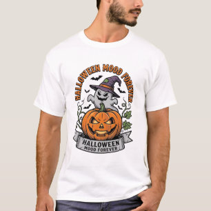 Halloween Pompoen Geest Vintage Gravure Shirt_1 T-shirt