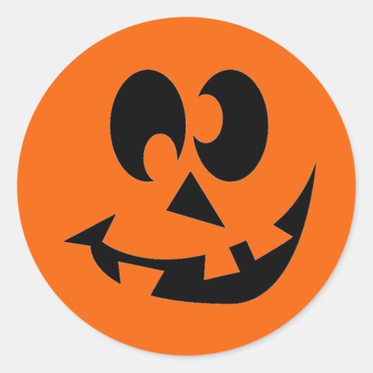 Halloween pompoen gezicht Stickers (Voorkant)