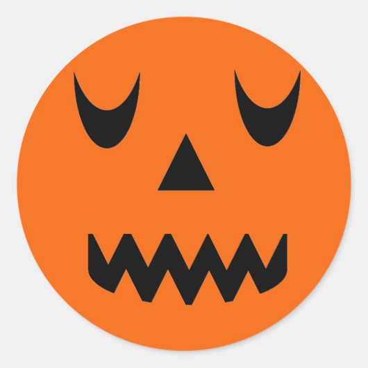 Halloween pompoen gezicht Stickers (Voorkant)