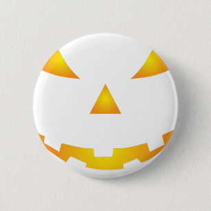 Halloween Pompoen Glimlach Ronde Button 5,7 Cm