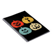  Halloween pompoen Grappig Retro Gift Notitieboek (Rechterzijde)