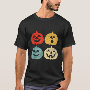 Halloween pompoen Grappig Retro Gift T-shirt