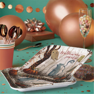 Halloween pompoen, grappig Spooky Mouse Paper Bord