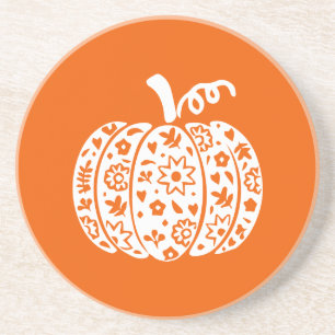 Halloween Pompoen, Grappige Halloween, Halloween F Zandsteen Onderzetter