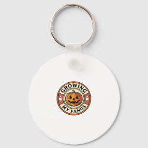 Halloween Pompoen Groeit Mijn Slagtanden Vintage B Sleutelhanger