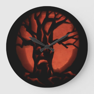 Halloween pompoen grote klok