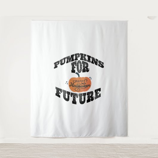 Halloween pompoen Halloween Wandkleed (Voorkant)