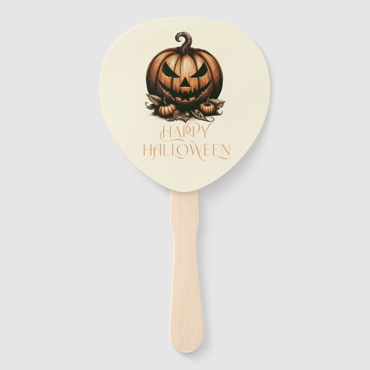  Halloween pompoen Handwaaier (Voorkant)