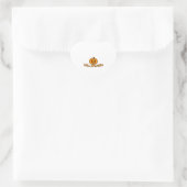Halloween pompoen hart sticker (Tas)