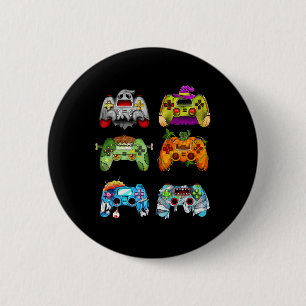 Halloween pompoen heks gaming controllers zombie ronde button 5,7 cm