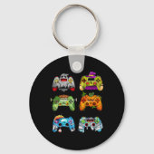 Halloween pompoen heks gaming controllers zombie sleutelhanger (Voorkant)