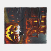 Halloween/Pompoen/Herfst Fleece Deken (Voorkant (Horizontaal))