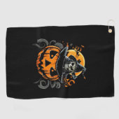 Halloween/pompoen/herfst/herfst golfhanddoek (Horizontaal)