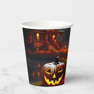 Halloween/Pompoen/Herfst Papieren Bekers