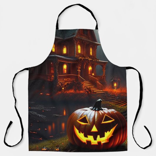 Halloween/Pompoen/Herfst Schort (Voorkant)