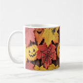 Halloween pompoen & herfstbladeren koffie Mok (Links)