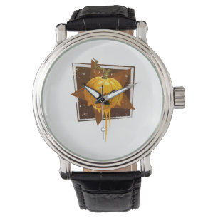 Halloween pompoen horloge