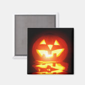 Halloween pompoen jack-o-lantaarn magneet (Voorkant / Achterkant)