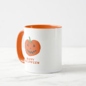 Halloween pompoen Jack O lantaarn Mok (Voorkant links)