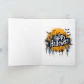 Halloween pompoen kaart (Binnen)
