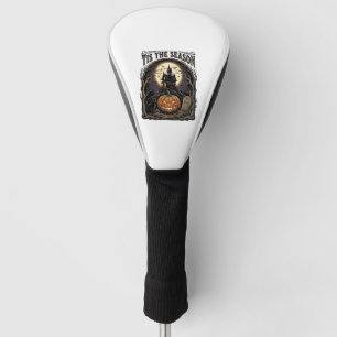 Halloween Pompoen Kat Geheime Vintage Seizoen Scèn Golfheadcover