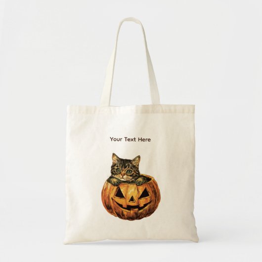  Halloween pompoen Kat Tote Bag (Voorkant)
