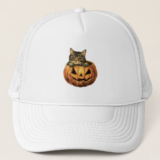  Halloween pompoen Kat Trucker Pet