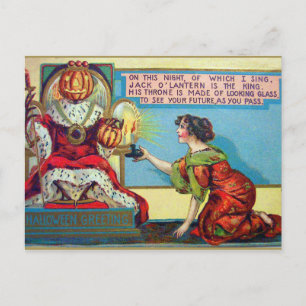 Halloween pompoen koning Vakantie briefkaart