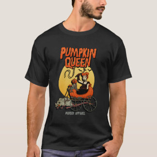 Halloween pompoen koningin spooky seizoen t-shirt