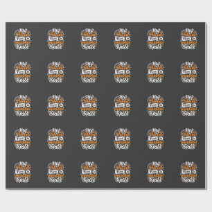 Halloween Pompoen Kruiden Bloedtype Retro Typograf Cadeaupapier