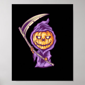 Halloween pompoen kwaad illustratie poster