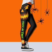 Halloween Pompoen Leggings Vrouwen Yogabroek