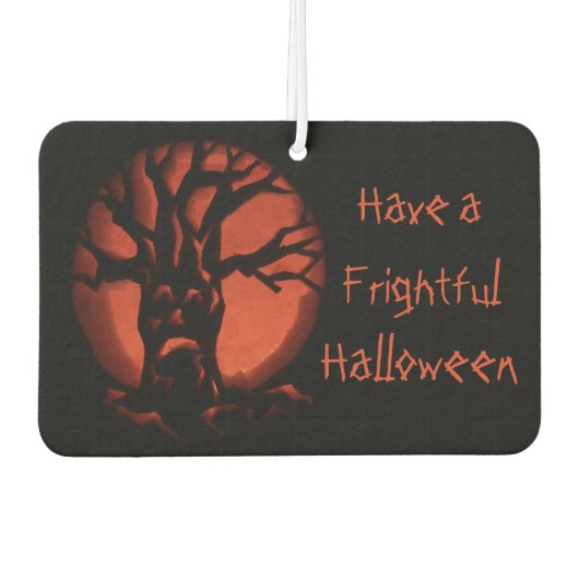 Halloween pompoen luchtverfrisser (Voorkant)