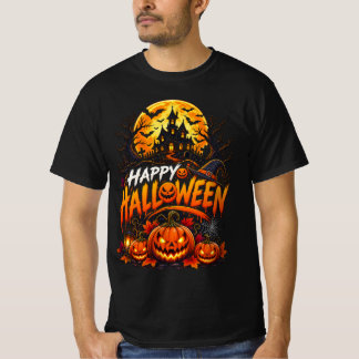 Halloween Pompoen Maan Magie T-shirt