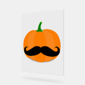 Halloween pompoen met baard acryl bord (Hoek)